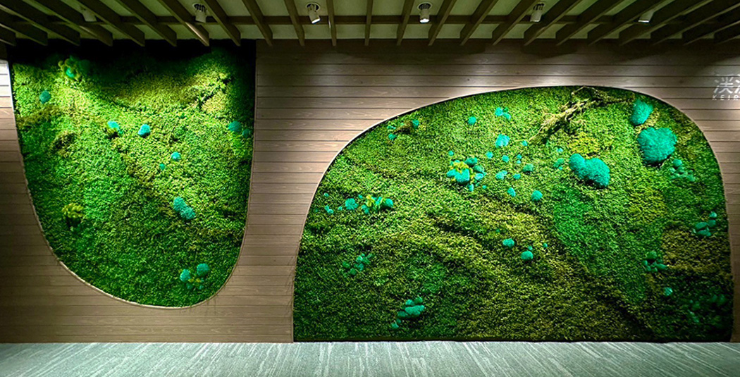 苔アートウォール - 星野リゾート 青森奥入瀬渓流ホテル様